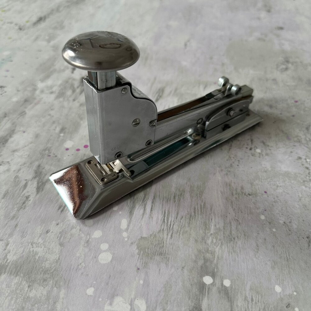 Vintage ACE Fastener Co. Model 102 Stapler — Chrome — Chicago U.S.A.